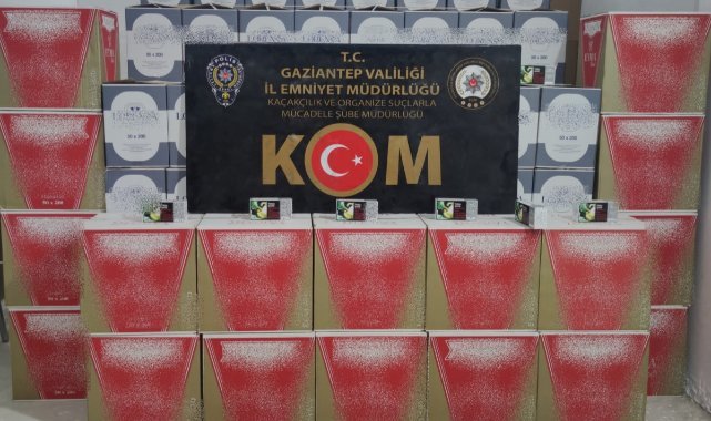 1 milyon 200 bin adet kaçak makaron ele geçirildi