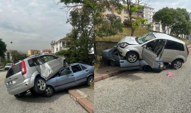 Başkent'te ilginç kaza: Görenler şaşkına döndü
