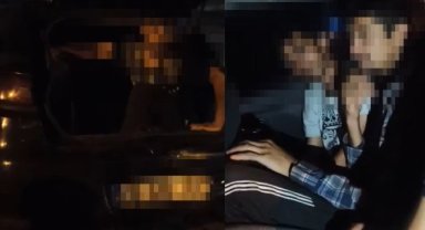 Çekicideki aracın bagajında 7 düzensiz göçmen yakalandı