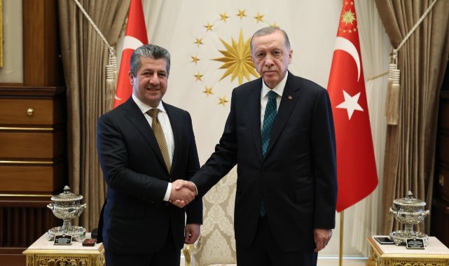 Cumhurbaşkanı Erdoğan, IKBY Başbakanı Mesrur Barzani'yi kabul etti