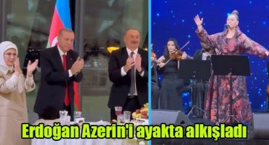 Erdoğan Azerin'i ayakta alkışladı