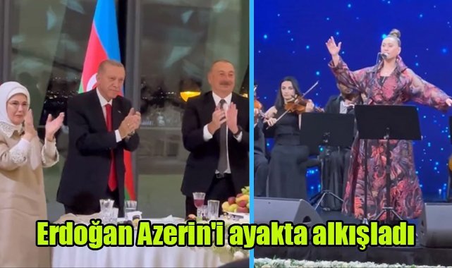 Erdoğan Azerin'i ayakta alkışladı