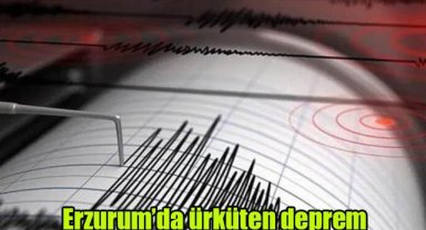 Erzurum'da ürküten deprem
