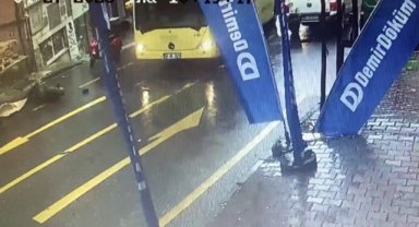 Kağıthane'de forklift kazası