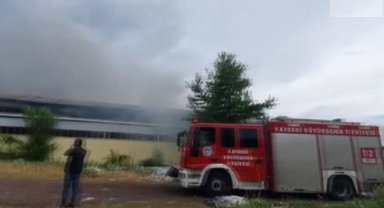 Kayseri'de fabrika yangını