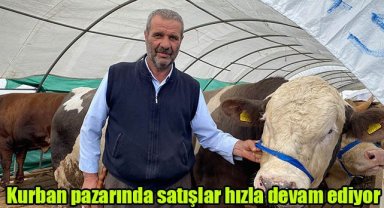 Kurban pazarında satışlar hızla devam ediyor
