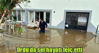 Ordu'da sel hayatı felç etti