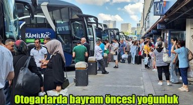 Otogarlarda bayram öncesi yoğunluk