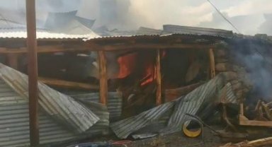 Pazaryolu'nda korkutan yangın