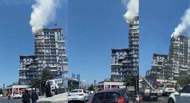 Rezidansta yangın: Onlarca kişi mahsur kaldı