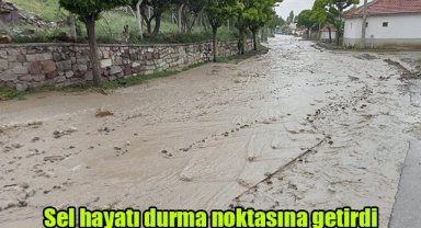 Sel hayatı durma noktasına getirdi