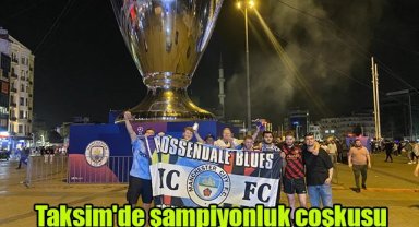 Taksim'de şampiyonluk coşkusu