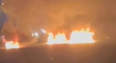 Akaryakıt yüklü tankerde patlama