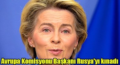 Avrupa Komisyonu Başkanı Rusya'yı kınadı