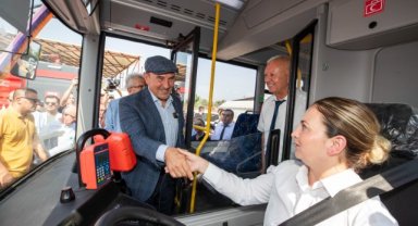 Başkan Soyer verdiği sözü tuttu, Kaymakçı’ya İZTAŞIT’la gitti