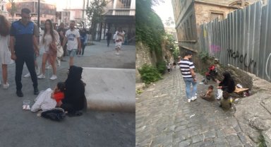 Beyoğlu’nda dilencilere operasyon