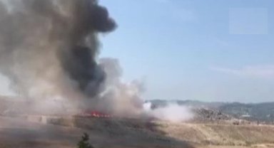 Bursa Şehir çöplüğünde yangın