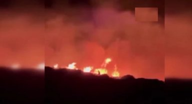 Çeşme yangınında kundakçı önce alevlerin arasında dolaşmış sonra kaçmış