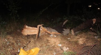 Fırtına Alaşehir'i savaş alanına çevirdi