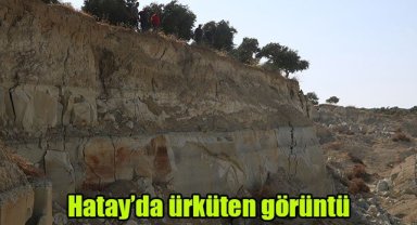Hatay'da ürküten görüntü