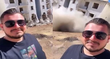 ’İn aşağı’ diye bağırdı, 5 katlı bina yerle bir oldu