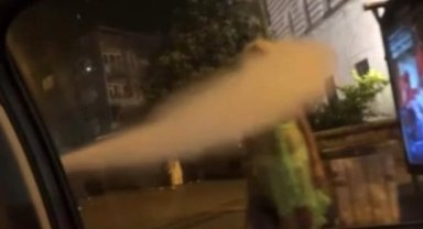 İstanbul’da akıl almaz olay: Kadınlara yangın tüpü sıkarak saldırdılar