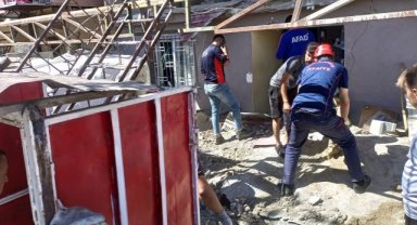 Kahramanmaraş’ta inşaatta göçük