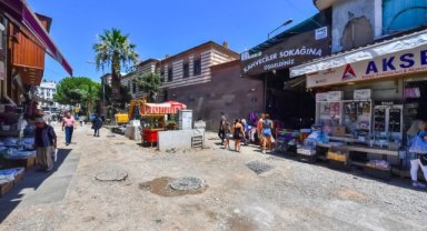 Kemeraltı altyapı çalışmaları tam gaz devam ediyor