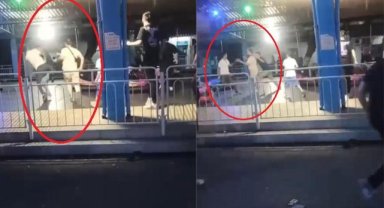 Lunaparkta tekme tokat kavga