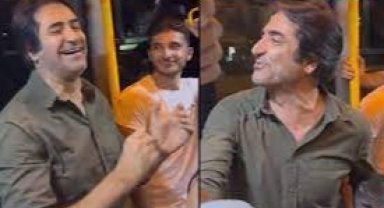 Mahsun Kırmızıgül'den minibüste mini konser