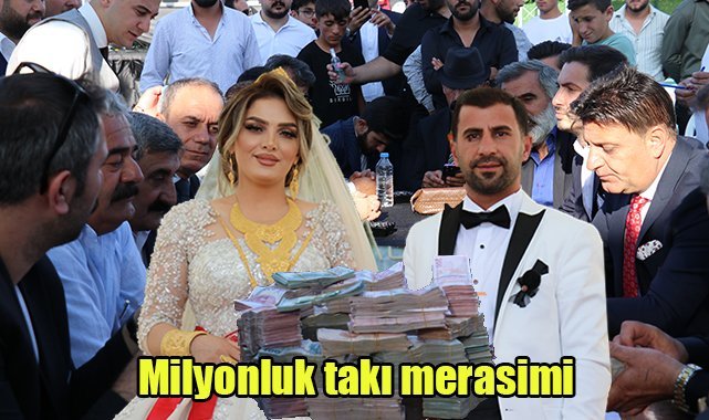 Milyonluk takı merasimi