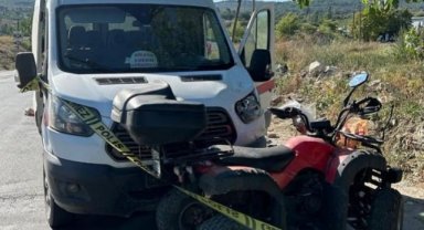 Minibüs ile çarpışan ATV’nin sürücüsü hayatını kaybetti