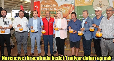 Narenciye ihracatında hedef 1 milyar doları aşmak