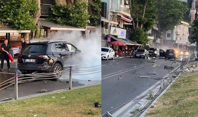 Taklalar attığı cipten sağ çıktı, ortalık savaş alanına döndü