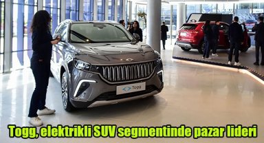 Togg, elektrikli SUV segmentinde pazar lideri