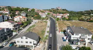 Urla'da Erdoğan Ker Caddesi  yepyeni görünüme kavuştu