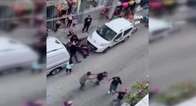 ’Yan baktın’ meselesinde sokak ringe döndü, yumruklar havada uçuştu