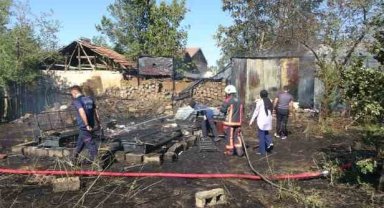 Yangın sonrası meydana gelen patlama paniğe neden oldu