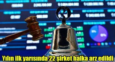 Yılın ilk yarısında 22 şirket halka arz edildi
