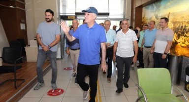 Başkan Engin, görevine alkışlarla döndü