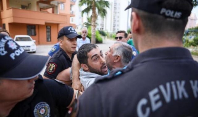 Dayanıksız olduğu gerekçesiyle yıkım kararı verilen sitenin tahliyesinde 6 gözaltı