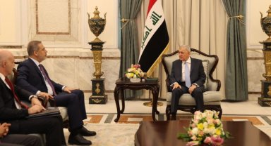 Dışişleri Bakanı Fidan, Irak Cumhurbaşkanı Reşit ile görüştü