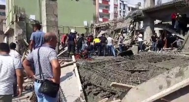 İnşaatta göçük meydana geldi