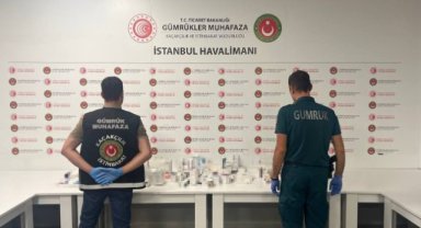 İstanbul Havalimanı’nda piyasa değeri 27 milyon lira olan kaçak ilaç ele geçirildi