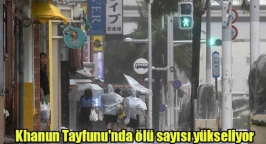 Japonya’da Khanun Tayfunu'nda ölü sayısı yükseliyor