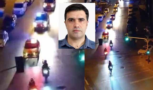 Kağıthane'de polis ekiplerinden şehit polis anısına araç konvoyu