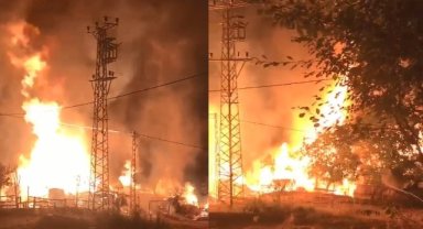 Köyde çıkan yangında 7 ev alevlere teslim oldu