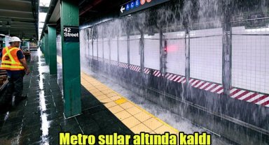 Metro sular altında kaldı