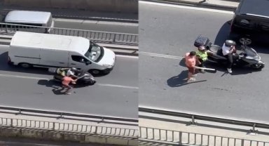 Öfkeli sürücü trafikte dehşet saçtı