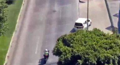 Polis müşteri gibi bindi, havadan karadan takip edip yakaladı